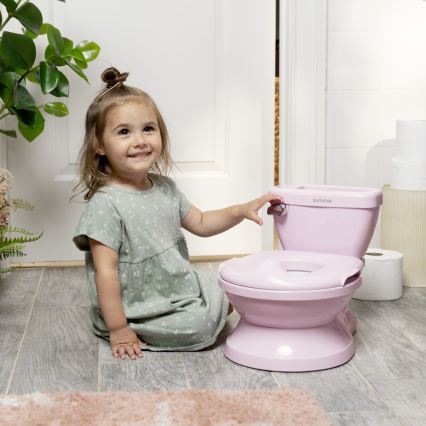 Ingenuity - Sanita infantil com som MY SIZE rosa 2xAAA