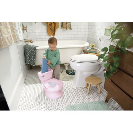 Ingenuity - Sanita infantil com som MY SIZE rosa 2xAAA