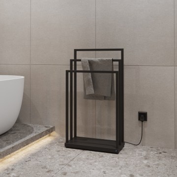 Instal Projekt - Aquecedor de toalhas elétrico MOBE 105W 90x50 cm preto