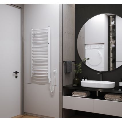 Instal Projekt - Radiador elétrico para casa de banho AMBRE 400W 103x50 cm branco