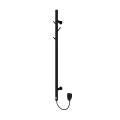 Instal Projekt - Secador elétrico TUBIES 32W 85x9 cm preto