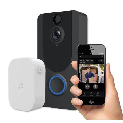 Intercomunicador Wi-Fi sem fios com video porteiro 1080p IP64