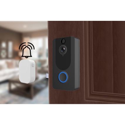 Intercomunicador Wi-Fi sem fios com video porteiro 1080p IP64