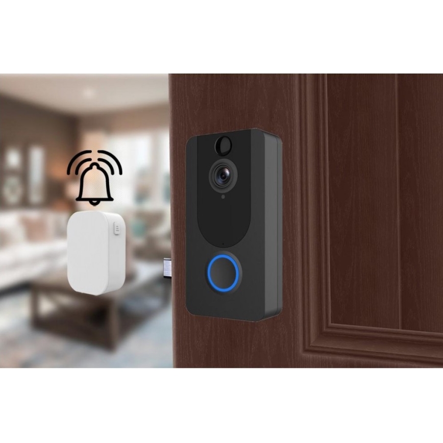 Intercomunicador Wi-Fi sem fios com video porteiro 1080p IP64