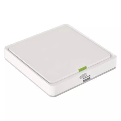 Interruptor 1-botão GoSmart 1xCR2430 Tuya branco