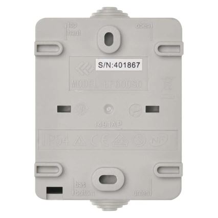 Interruptor de 1 botão IP54