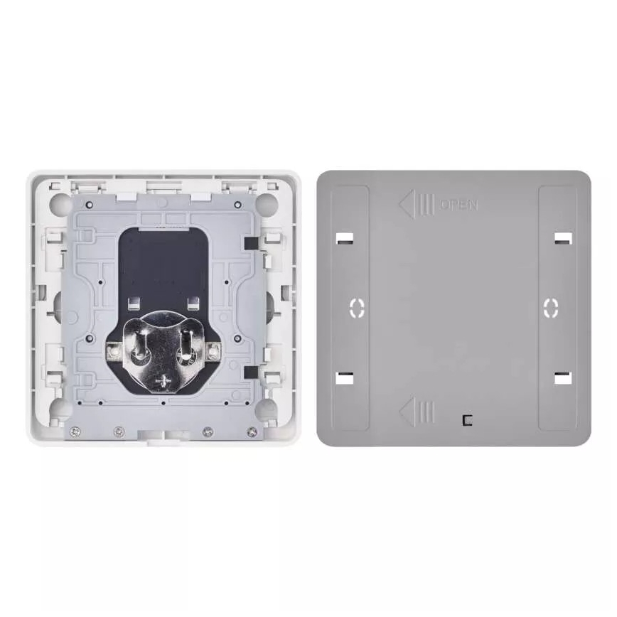 Interruptor 2-botões GoSmart 1xCR2430 Tuya branco