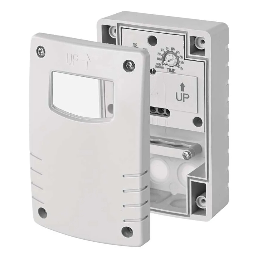 Interruptor crepuscular 1800W/230V IP65 branco