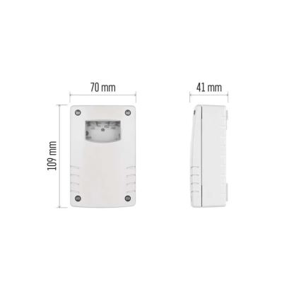Interruptor crepuscular 1800W/230V IP65 branco
