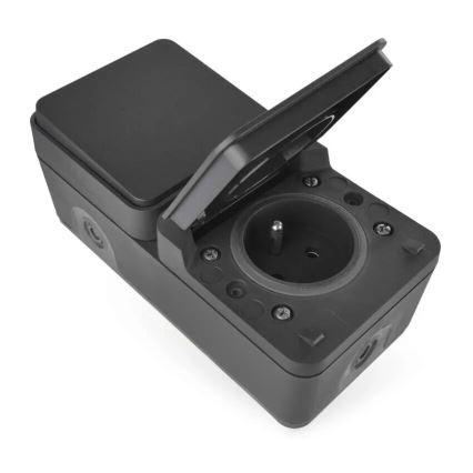 Interruptor doméstico alternado com uma tomada 250V/16A IP55