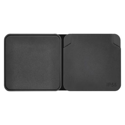 Interruptor doméstico alternado com uma tomada 250V/16A IP55