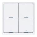 Interruptor inteligente de 4 botões 1xCR2430 branco