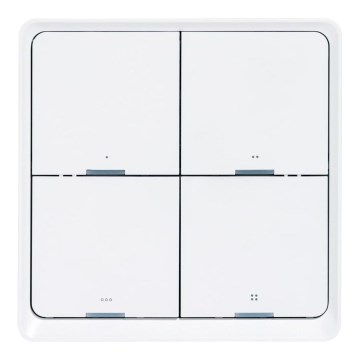 Interruptor inteligente de 4 botões 1xCR2430 branco