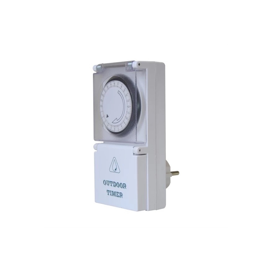 Interruptor mecânico exterior com temporizador diário 16A/230V IP44