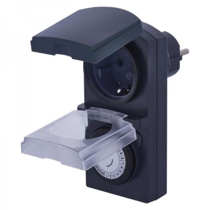 Interruptor temporizador mecánico para exterior SCHUKO IP44