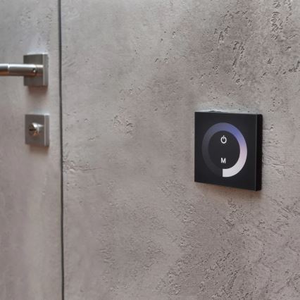 Interruptor táctil com regulador de fluxo luminoso para tiras LED unicolor 12-24V de 4 canais