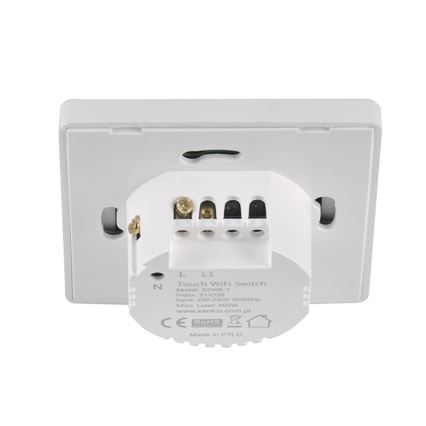 Interruptor unipolar SMART 800W/230V Wi-Fi Tuya