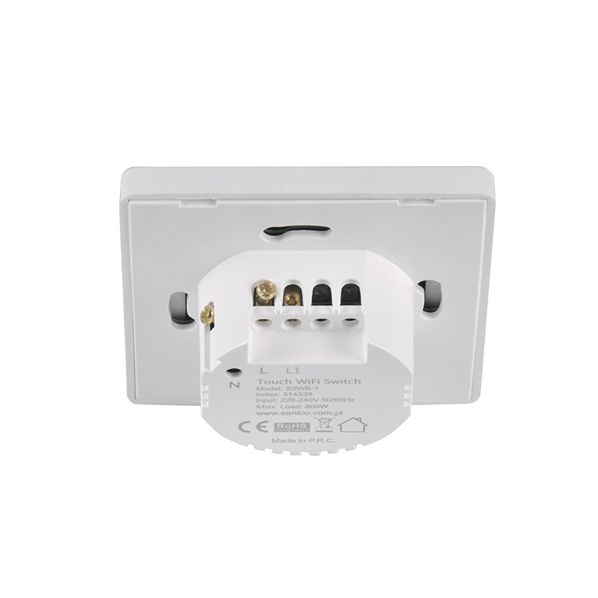 Interruptor unipolar SMART 800W/230V Wi-Fi Tuya