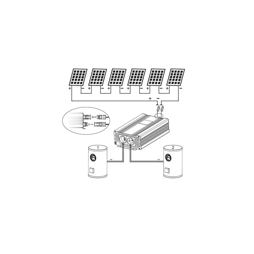 Inversor solar para aquecimento de água ECO Solar Boost Evo MPPT-4000 4kW
