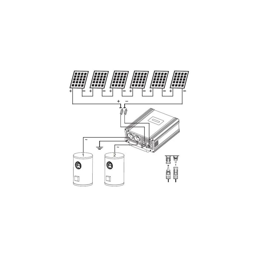 Inversor solar para aquecimento de água ECO Solar Boost Evo MPPT-4000 4kW PRO