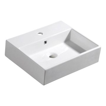 Isvea - Lavatório de bancada PURITY 50x42 cm cerâmica/branco