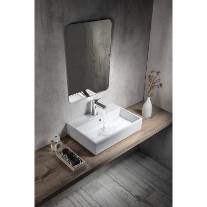 Isvea - Lavatório de bancada PURITY 60x42 cm cerâmica/branco