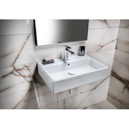 Isvea - Lavatório de bancada PURITY 60x42 cm cerâmica/branco