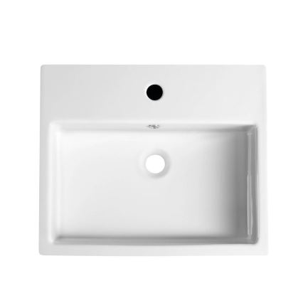 Isvea - Lavatório semi-encastrado PURITY 50x42 cm cerâmica/branco