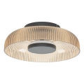 ITALUX - Candeeiro de tecto LED PASSO LED/8W/230V 3000K diâmetro 25 cm bege fumado