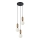 ITALUX - Candeeiro de teto suspenso ALDEVA 3xE27/40W/230V preto/bronze