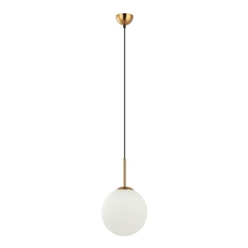 ITALUX - Candeeiro de teto suspenso DEORE 1xE27/40W/230V diâmetro 25 cm bronze