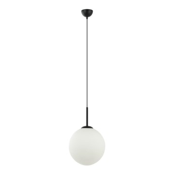 ITALUX - Candeeiro de teto suspenso DEORE 1xE27/40W/230V diâmetro 30 cm preto