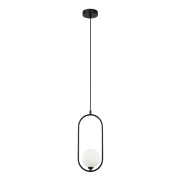 ITALUX - Candeeiro de teto suspenso LUPUS 1xG9/25W/230V preto