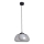 ITALUX - Candeeiro pendente com cabo AINALE 1xG9/7W/230V preto/fumê