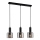 ITALUX - Candelabro suspenso SANTIA 3xE27/40W/230V preto