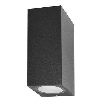 ITALUX - Luminária de parede exterior GENTA 2xGU10/40W/230V IP54 15 cm