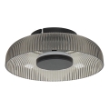 ITALUX - Luminária de teto LED PASSO LED/8W/230V 3000K Ø 25 cm preto fumê