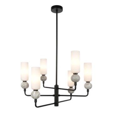 ITALUX - Lustre de haste SANTOS 6xG9/40W/230V preto