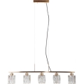 ITALUX - Lustre em cabo SIMONA 5xE14/40W/230V dourado
