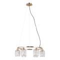 ITALUX - Lustre em cabo SIMONA 6xE14/40W/230V dourado
