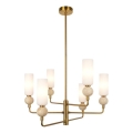ITALUX - Lustre em haste SANTOS 6xG9/40W/230V dourado
