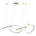 ITALUX - Lustre LED suspenso em cabo FONTE LED/60W/230V 3000/4000/6000K dourado