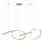 ITALUX - Lustre LED suspenso em cabo FONTE LED/60W/230V 3000/4000/6000K dourado