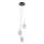 ITALUX - Lustre LED suspenso por cabo ALANI 3xLED/5W/230V 3000K preto/dourado