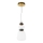 ITALUX - Lustre LED suspenso por cabo EVANS LED/12W/230V 3000K dourado/branco