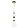 ITALUX - Lustre LED suspenso por cabo EVANS LED/15W/230V 3000K dourado/azul