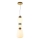 ITALUX - Lustre LED suspenso por cabo EVANS LED/19W/230V 3000K dourado/azul/castanho