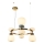 ITALUX - Lustre LED suspenso por cabo EVANS LED/33W/230V 3000K dourado/azul/castanho