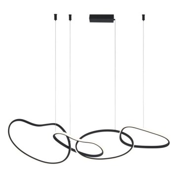 ITALUX - Lustre LED suspenso por cabo FONTE LED/60W/230V 3000/4000/6000K preto