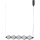 ITALUX - Lustre LED suspenso por cabo SEVILLA LED/25W/230V 3000K preto